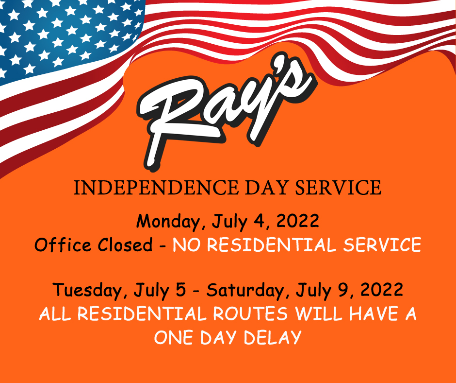 COMMUNITY July 2022 Solid Waste Calendar Note Independence Day