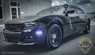 Digital imagery of police car