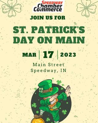 St. Patrick's Day flyer with a Leprechaun