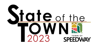 2023 State of the Town logo with Town logo
