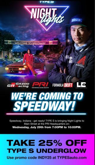 Type S event graphic