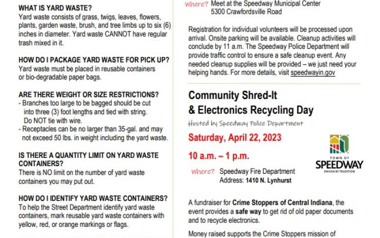 Spring Cleaning Event Details