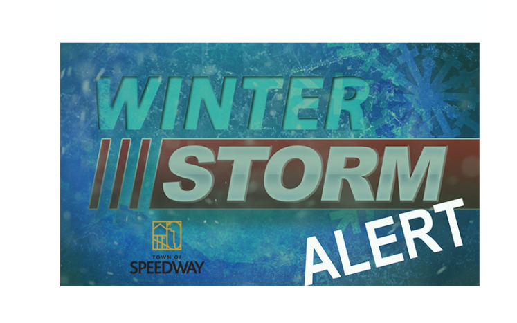 Text that reads: Winter Storm Alert